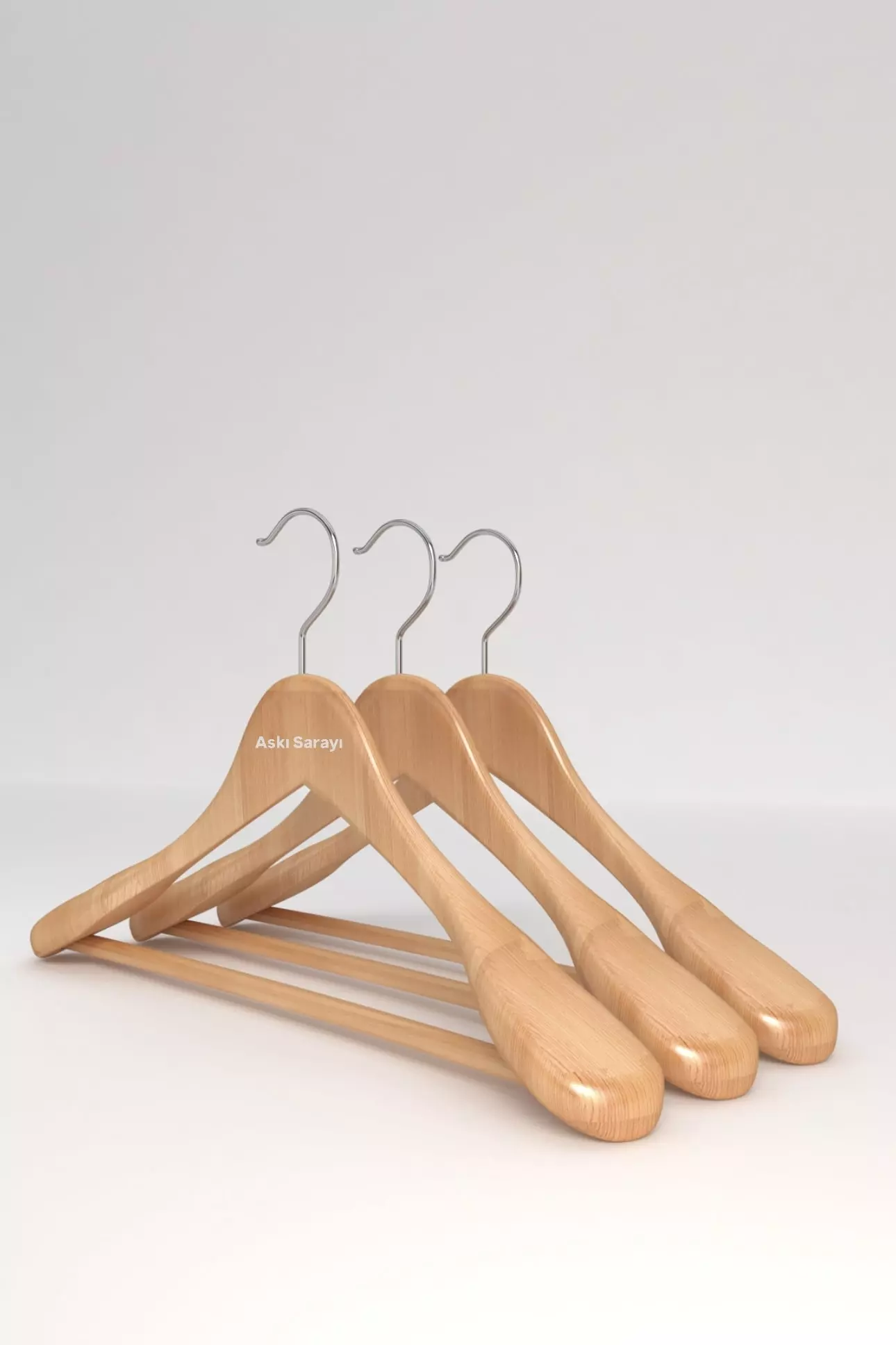 Ahşap Ceket Askısı Palto ve Takım Elbise Askısı Özel Seri M49